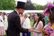 Prince William tells Southport survivor 'you're so brave' at garden party