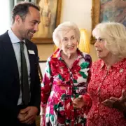 Queen Camilla and James Middleton Honor Cancer-Detecting Dogs at Clarence House