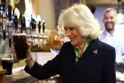 Queen Camilla Pours Perfect Pint During Surprise Pub Visit in Hillsborough