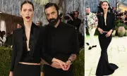 Rebecca Hall Stuns in Sequin Jacket at Met Gala 2026 with Husband Morgan Spector
