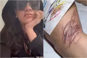 Rihanna Gets Tattoo Designed by Her Three Children