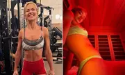 Rita Ora Shows Off Abs in Bikini During Infrared Sauna Spa Session in London