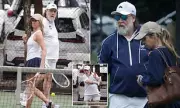 Russell Crowe Shows Off 26kg Weight Loss While Playing Tennis in Sydney