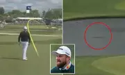 Shane Lowry Hits Shocking Shank Into Water at PGA Championship