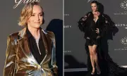 Sharon Stone, 68, Dazzles in Gold Suit at Cannes Charity Gala