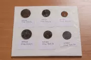 Six 19th-century 'good fortune' coins found beneath HMS Victory's mast