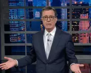 Stephen Colbert Erects Trump Statue to Promote Iran Peace Plan