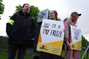 STV journalists and technical staff strike on Holyrood election count day