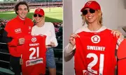 Sydney Sweeney Blends in with Locals at Sydney Swans AFL Match