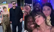 Taylor Swift and Travis Kelce Attend Chiefs Teammate's Greek Wedding