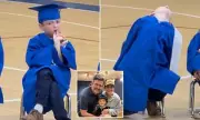 Texas Kindergartner's Boredom During Graduation Ceremony Goes Viral