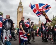 Tommy Robinson's Far-Right Rally Draws Smaller Crowd in London This Year