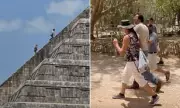 Tourists Caught Climbing Ancient Mexican Pyramid Spark Fury