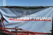 Trump Banners Thank President for DC Construction Projects