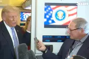 Trump Calls Reporter 'Treasonous' Over Iran Coverage in Air Force One Confrontation