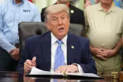 Trump Oval Office Briefing Upstaged by Man's Protruding Belly Button