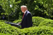 Trump Uses Mother's Day Event to Rant About Drug Smugglers and Biden