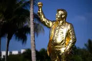 Trump's Giant Gold Statue at Doral Golf Course Draws Mixed Reactions