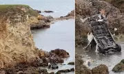 Van Plunges 100ft off Cliff onto Marsden Beach in South Shields