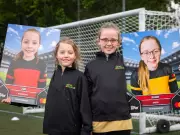 Young Mascots Receive Unique Topps Trading Cards for Champions League Final