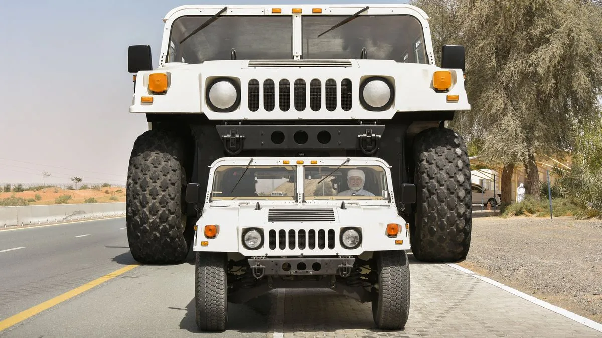 World's Largest Car: 21ft Hummer with Two-Storey Flat Goes on Display