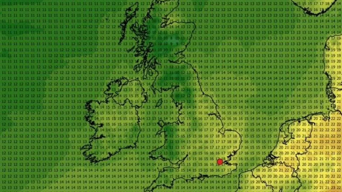 UK Heatwave to End Abruptly as Temperatures Plunge to 5C Next Week