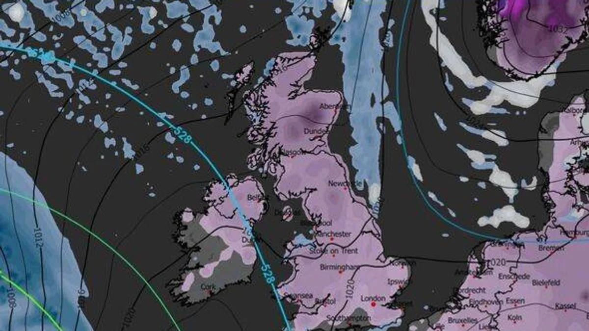 735-Mile Blizzard Forecast to Hit UK in February