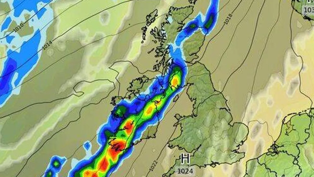 880-Mile Storm to Batter UK with 70mph Winds on September 27