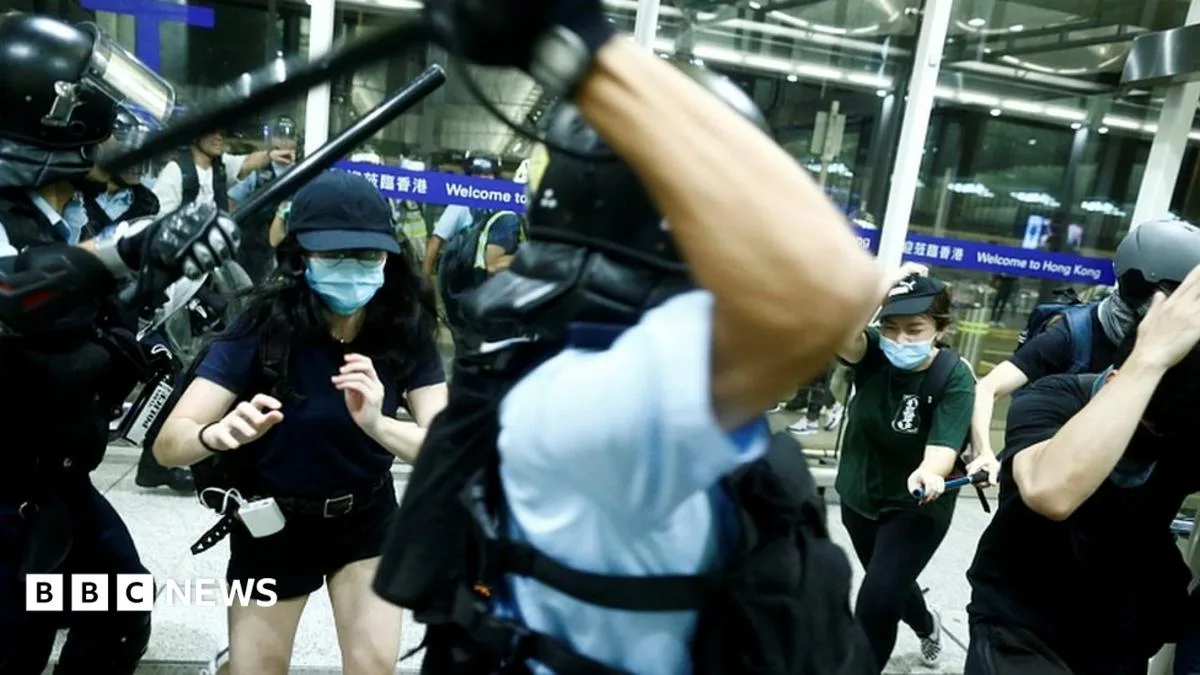 Hong Kong Airport Paralyzed as Protesters Stage Second Day of Chaos