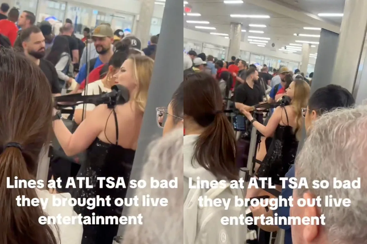 Violinist Entertains Weary Travellers Amid Lengthy TSA Delays at Atlanta Airport