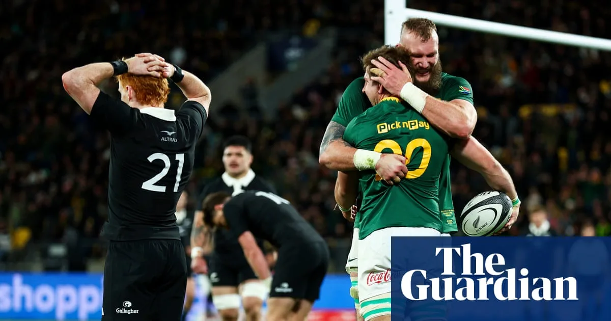 Springboks Humiliate All Blacks with Record 43-10 Victory in Wellington