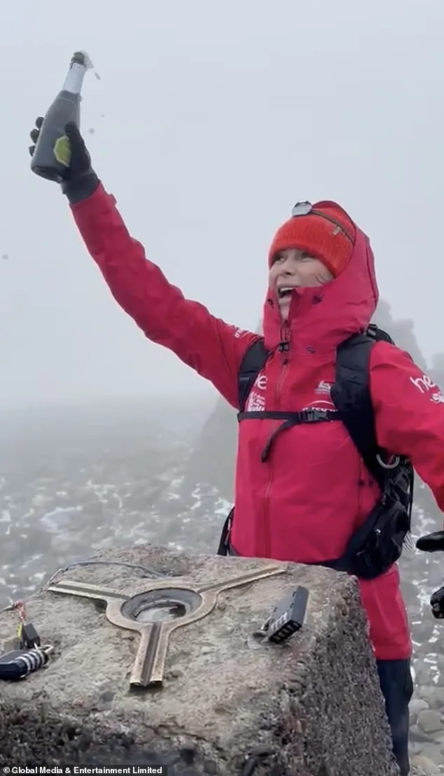 Amanda Holden Completes Three Peaks Challenge, Celebrates with Champagne on Ben Nevis