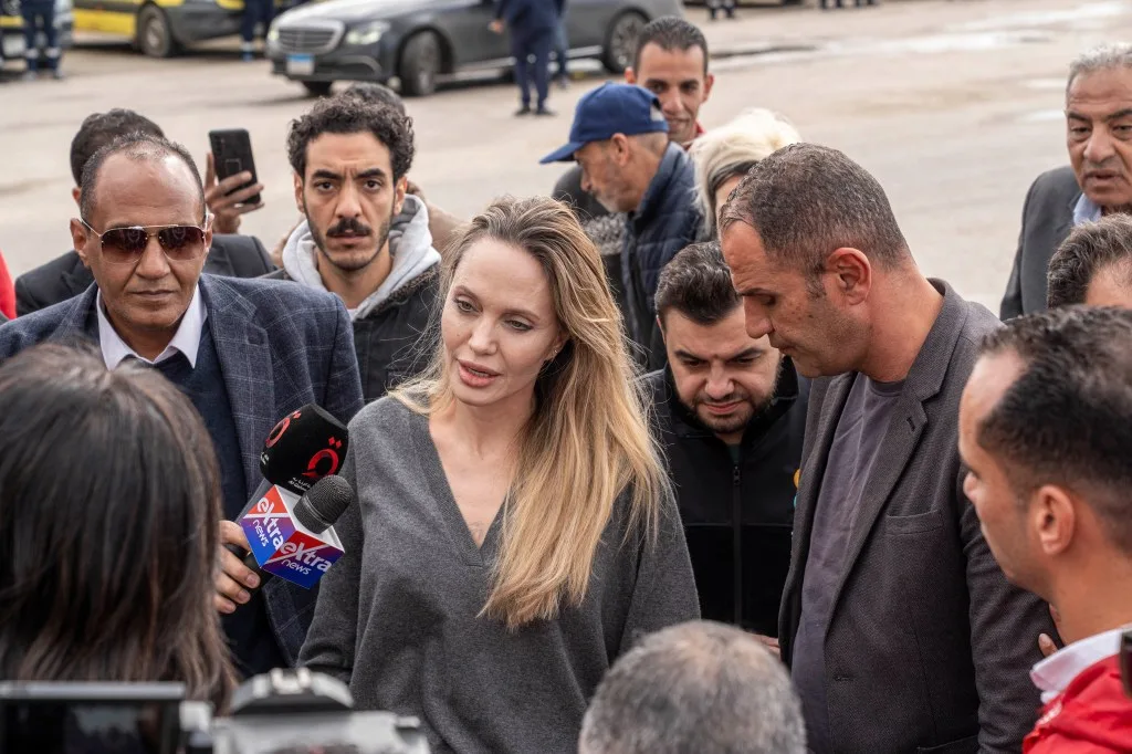 Angelina Jolie Visits Rafah Crossing Amid Gaza Humanitarian Crisis