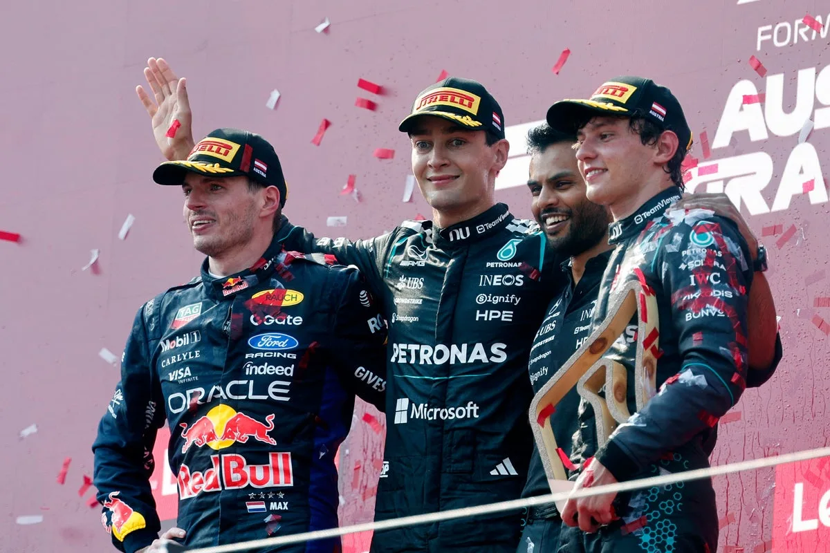 George Russell Wins Austrian GP, Closes Gap to F1 Leader Antonelli