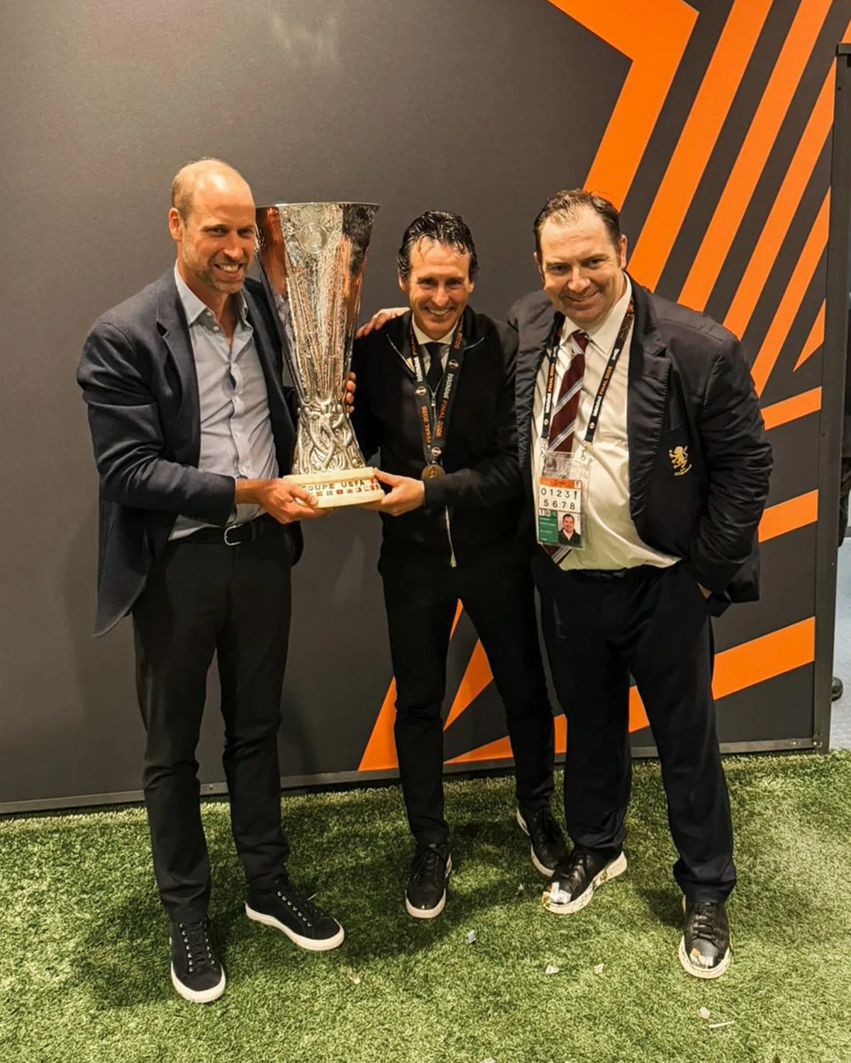 Prince William Celebrates Aston Villa's Europa League Triumph