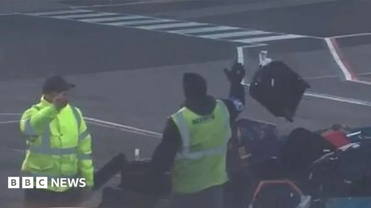 Luton Airport Baggage Handlers Investigated After Video Shows Suitcases Thrown