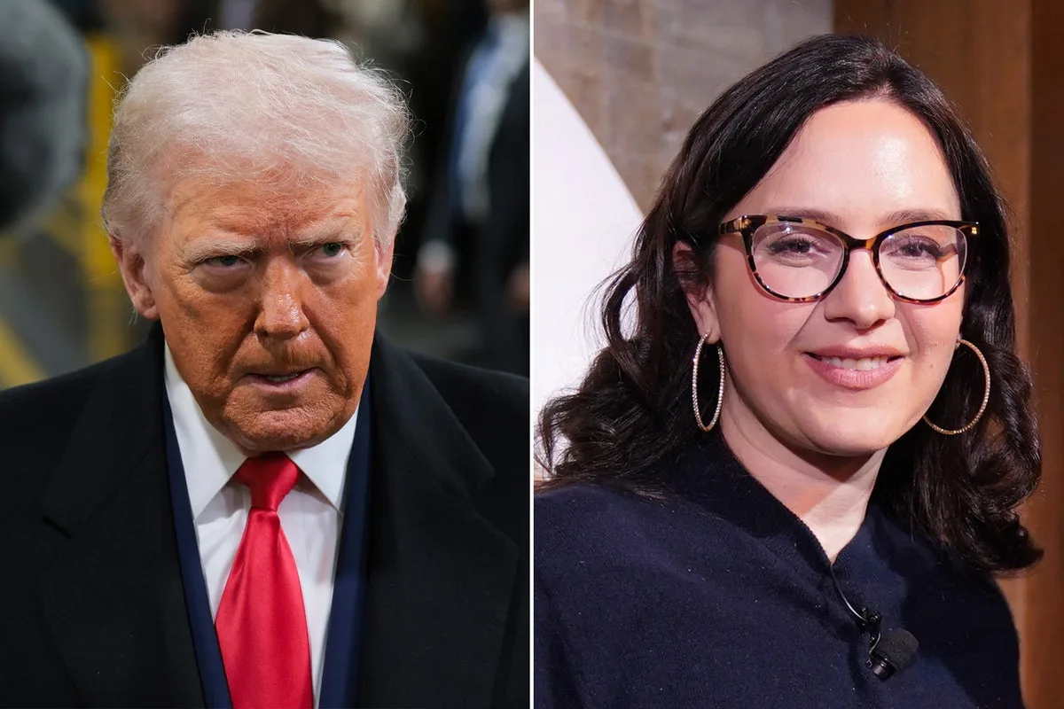 Bari Weiss and Trump exchange cheek kisses after '60 Minutes' interview