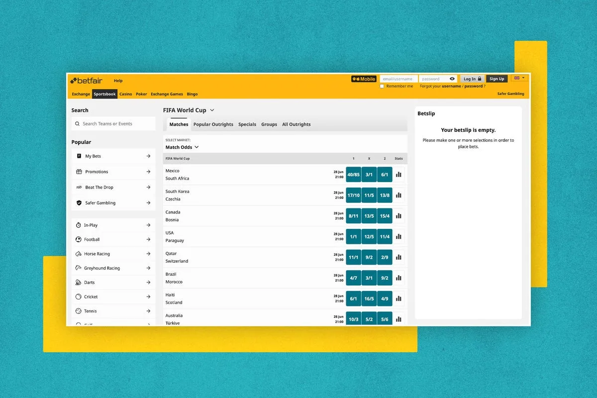 Betfair World Cup 2026 Offer: £30 in Free Bets for New Customers