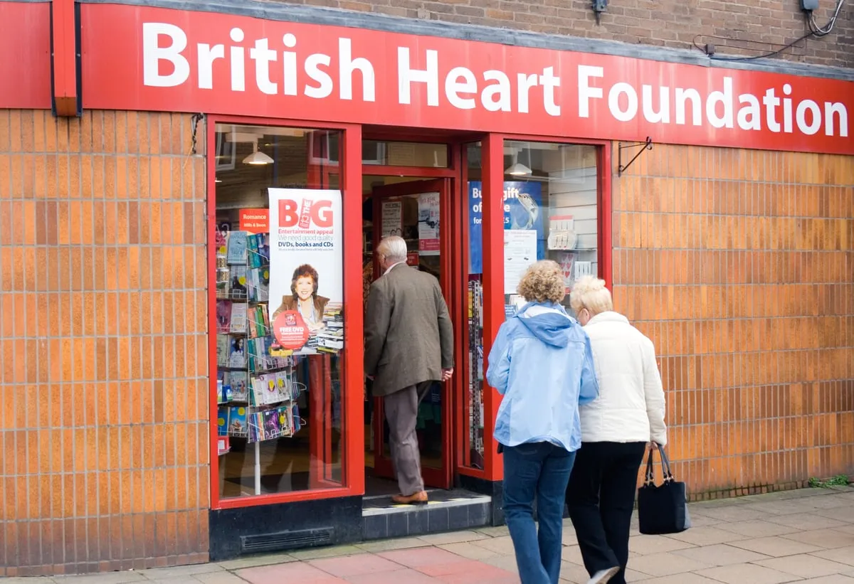 British Heart Foundation to Close 150 Shops Over Two Years