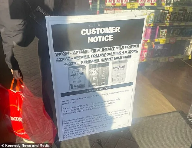 B&M Recalls Baby Formula Over Expired Stock Risk