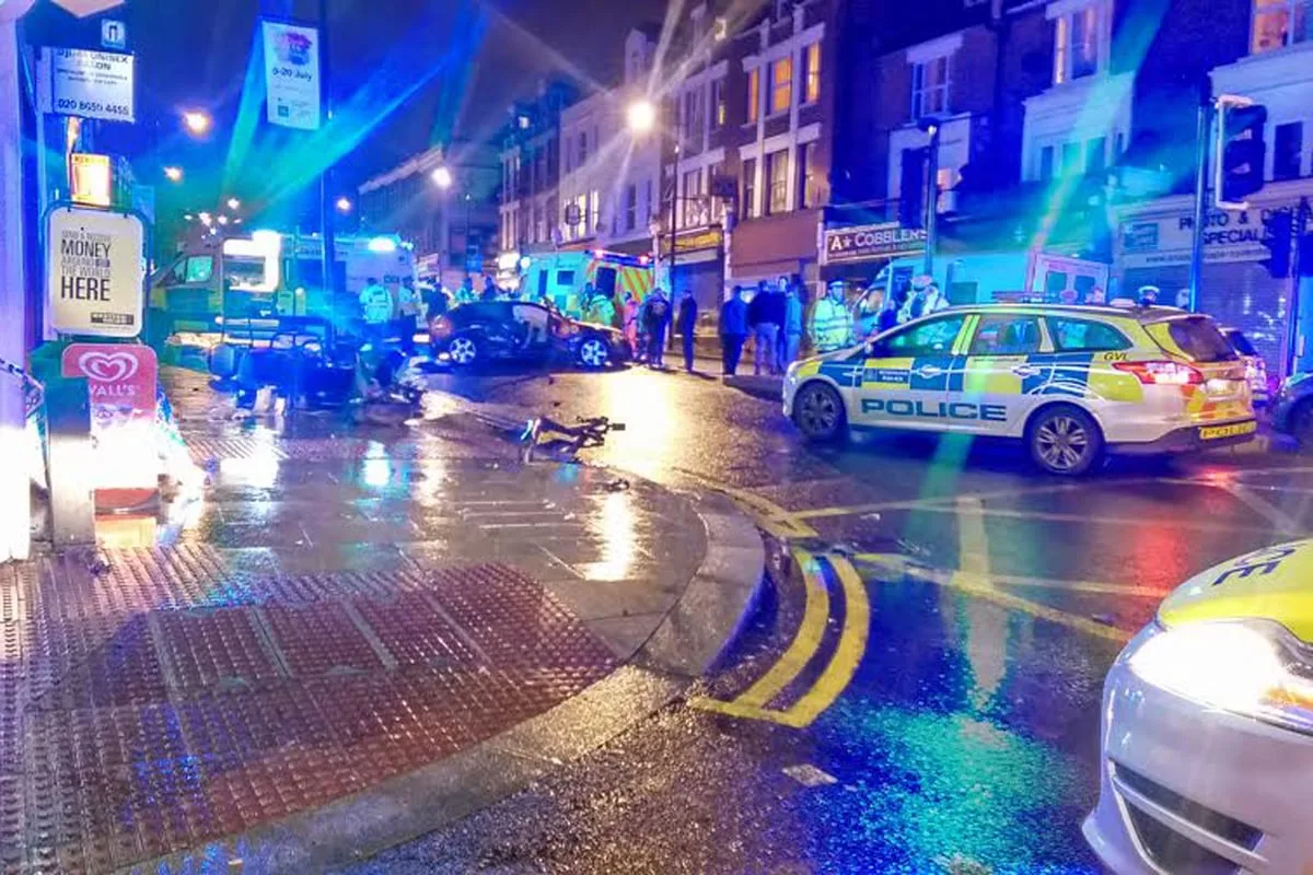 Audi Crash Triggers Violent Brawl Involving 25 in South London