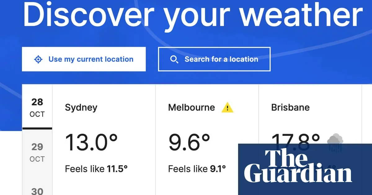 Bureau of Meteorology Apologises for 'Flawed' Website Redesign
