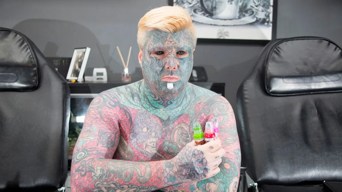Britain's most tattooed man slams 'shallow' women who want 'Love Island' bodies