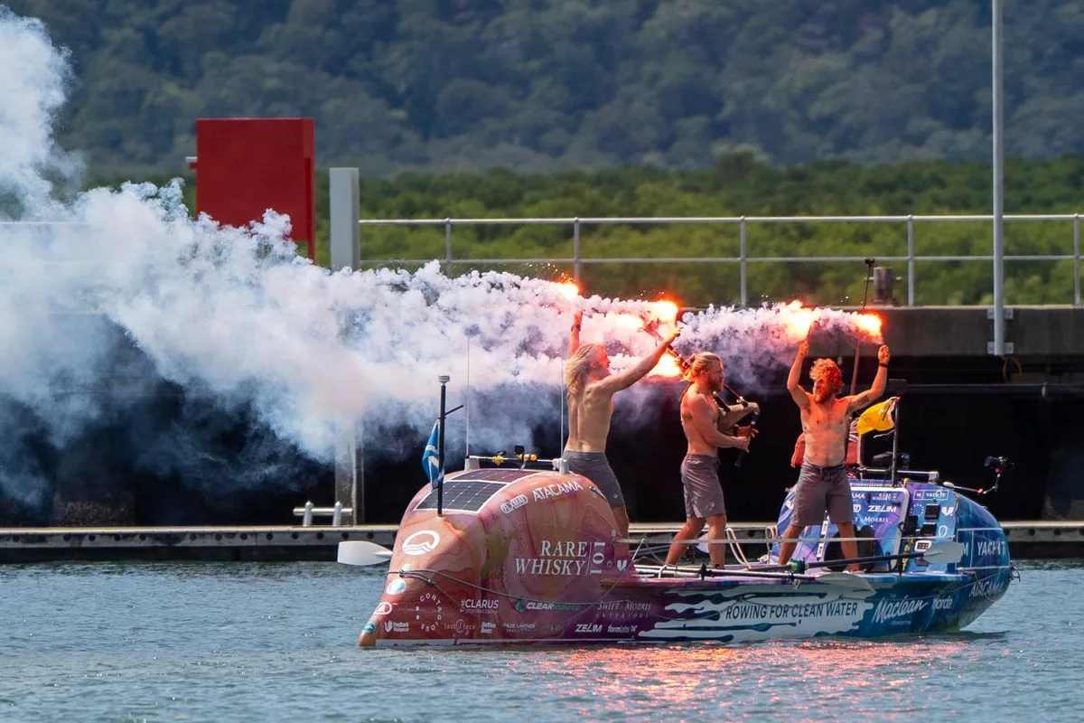 Scottish Brothers Smash Pacific Rowing Record