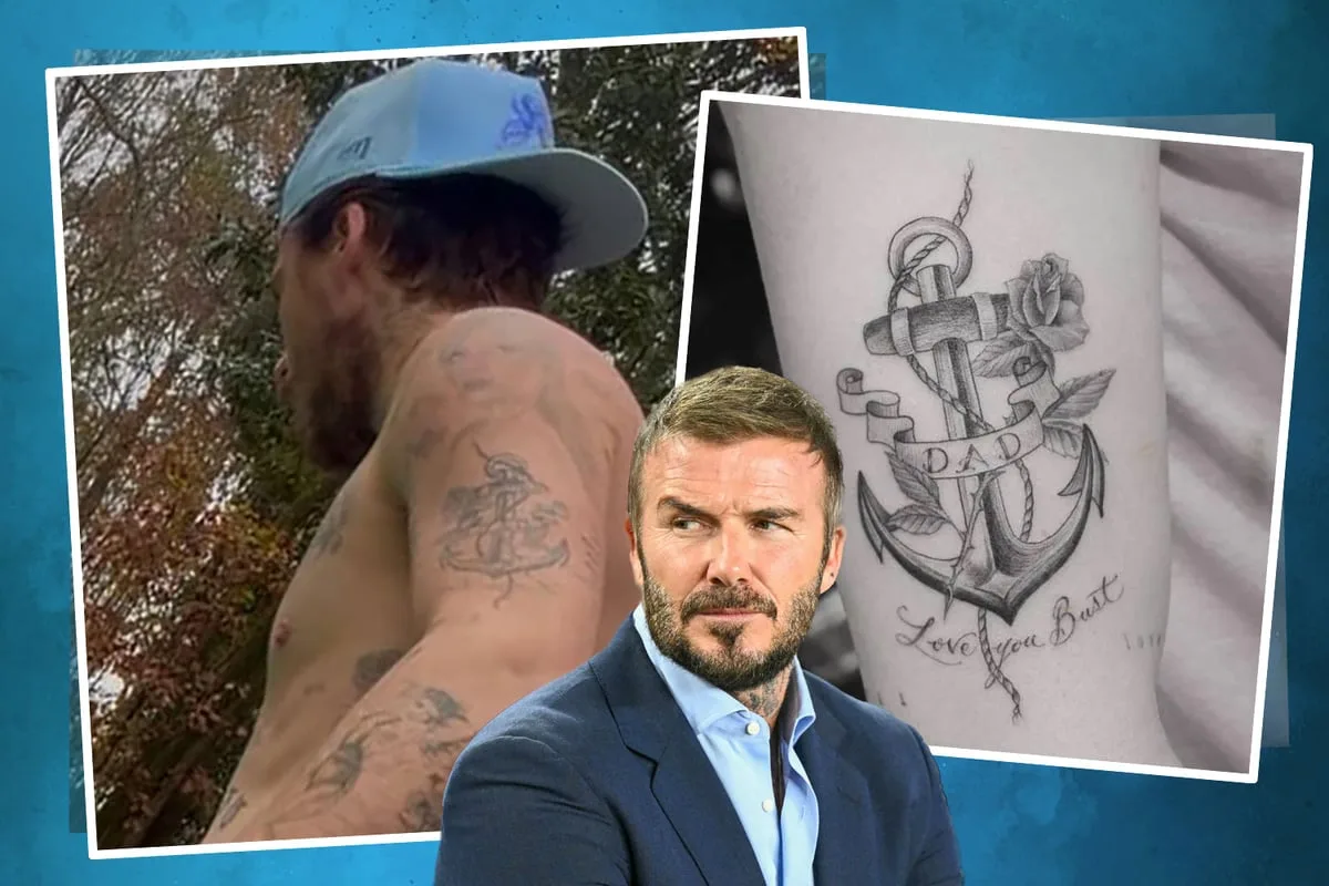 Brooklyn Beckham Removes Dad Tattoo Amid Family Feud