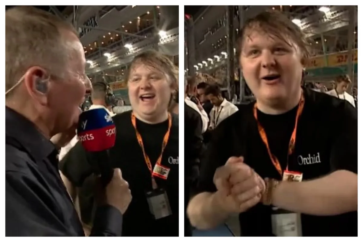 Lewis Capaldi’s Hilarious Three-Word Response to Viral Martin Brundle F1 Blunder