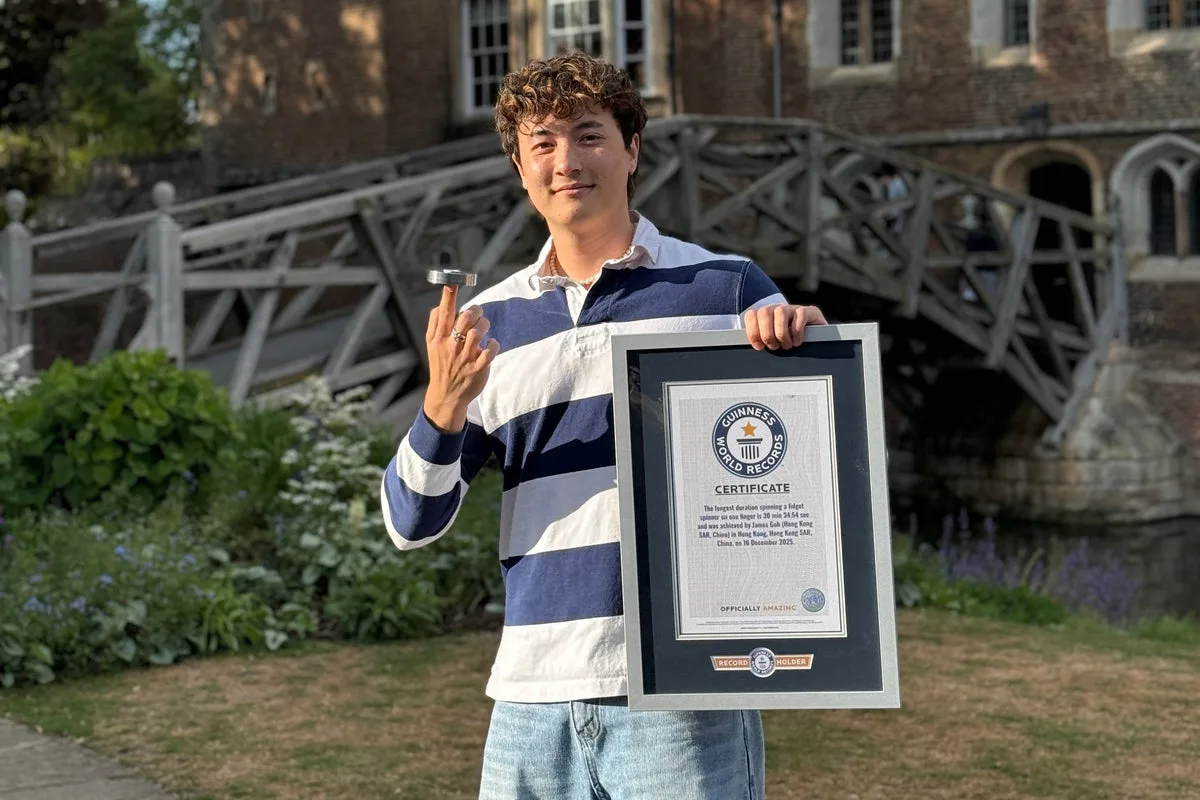 Cambridge Student Breaks Fidget Spinner World Record