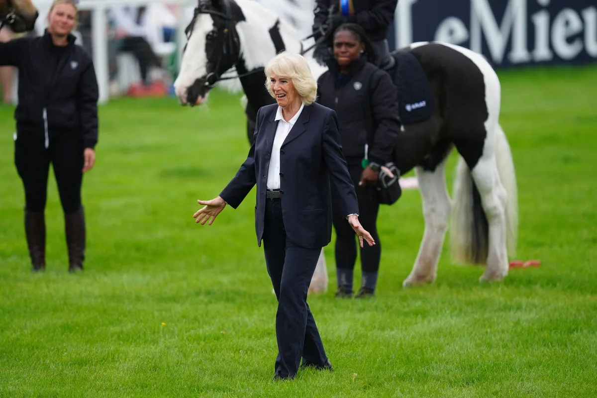 Queen Camilla Greets Ex-Husband at Badminton Horse Trials