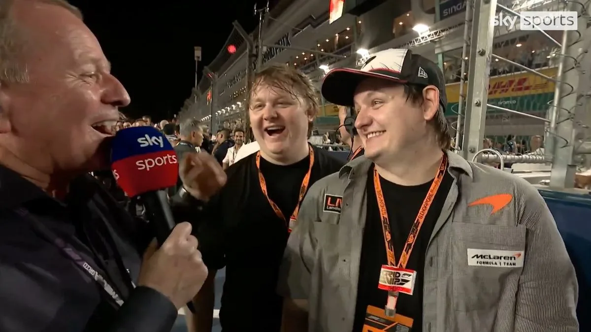 Martin Brundle Apologises to Lewis Capaldi After Awkward Grid Walk Snub
