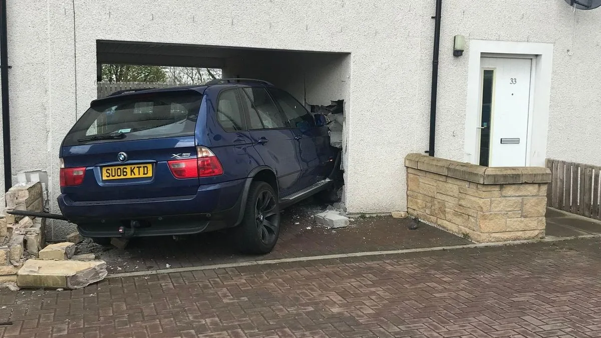 Joyriders Crash BMW into Family Home in Kirkcaldy, Leaving Mother and Children Homeless